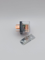 Реле универсальное автомобильное 12V 5 контов 100А с индикатором, с кронштейном, прозрачное