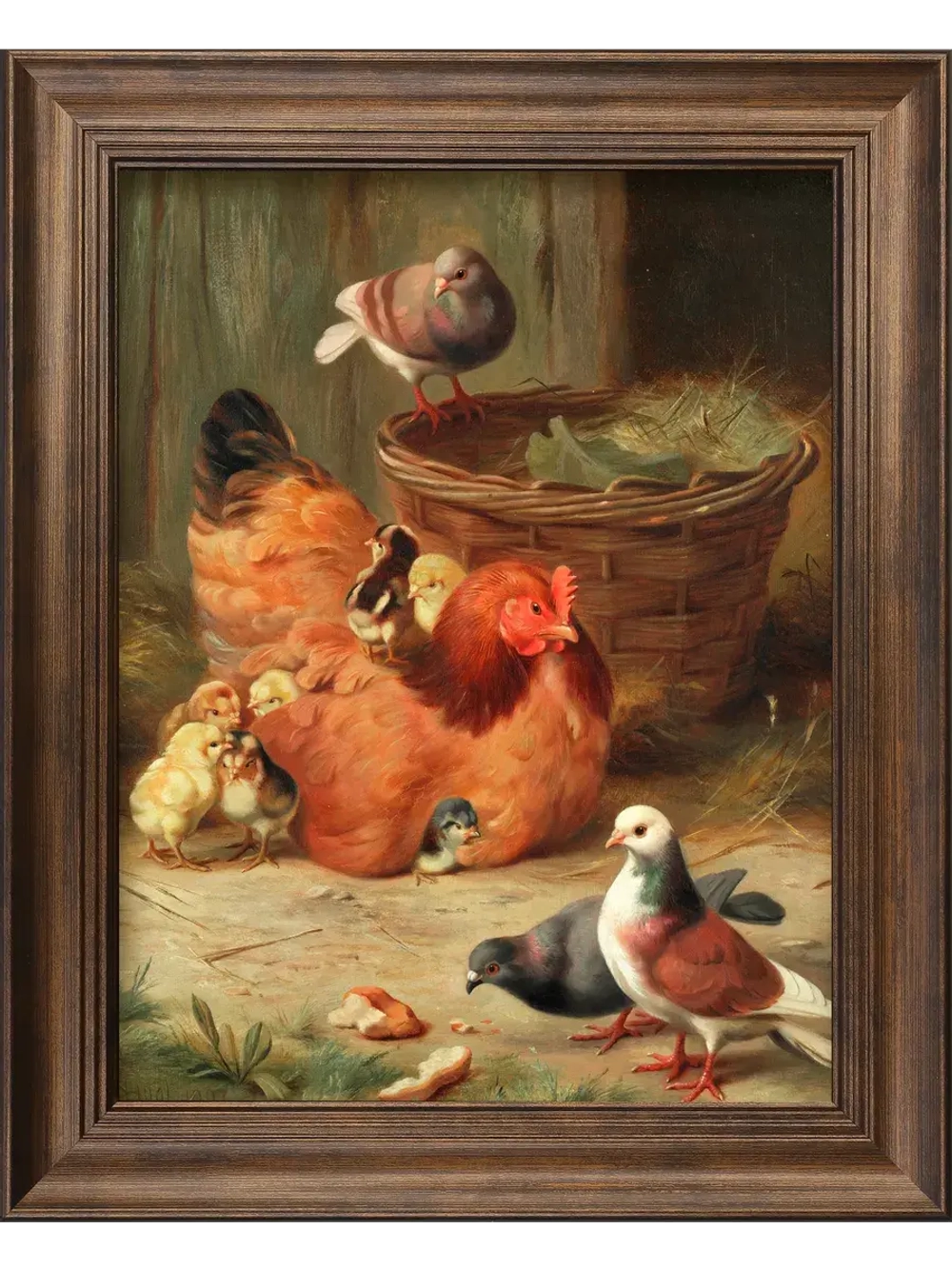 Картина интерьерная на холсте в раме 25*31 см