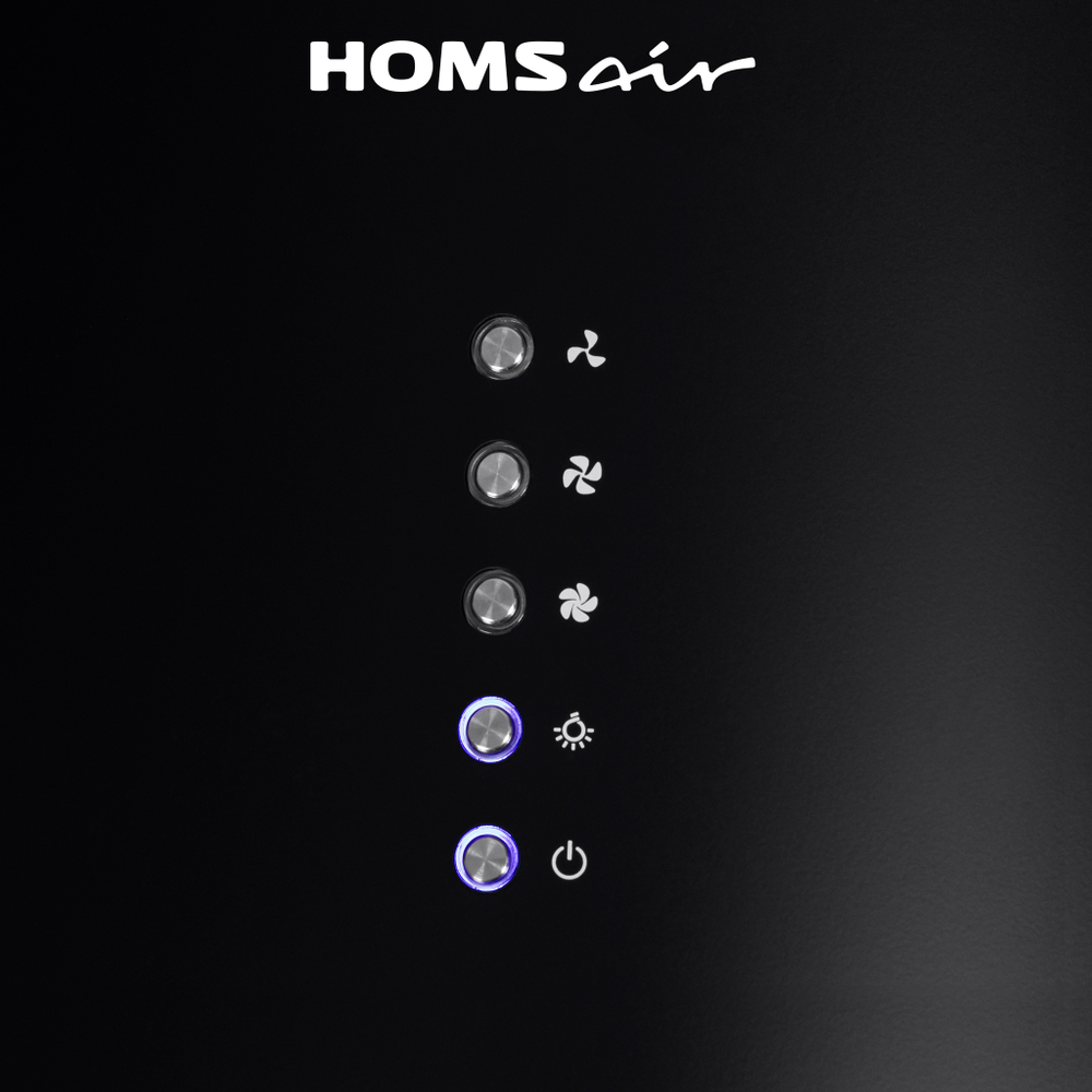 Кухонная вытяжка HOMSair ART 1050WL 35 ЧЕРНЫЙ фото 4