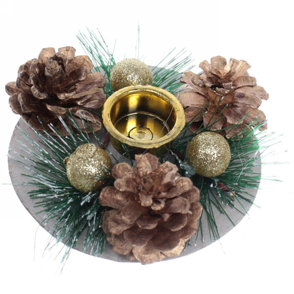 Подсвечник «Шишки» 9 см