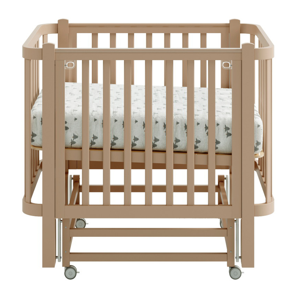 Кроватка детская Antemi Terra Light NEW с маятником НИК 17к капучино