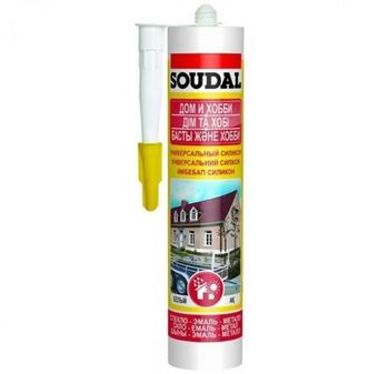 Герметик силиконовый Soudal универсальный белый 280 мл