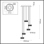 5032/30L ODL Люстра LED 30Вт 4000К 220В IP20 L-VISION