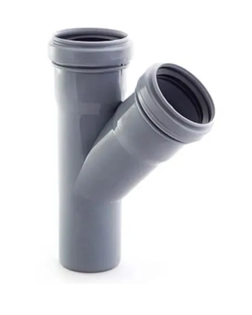 Тройник  ВК ПП 40/40х45, короб, серый,РТП (40/1)