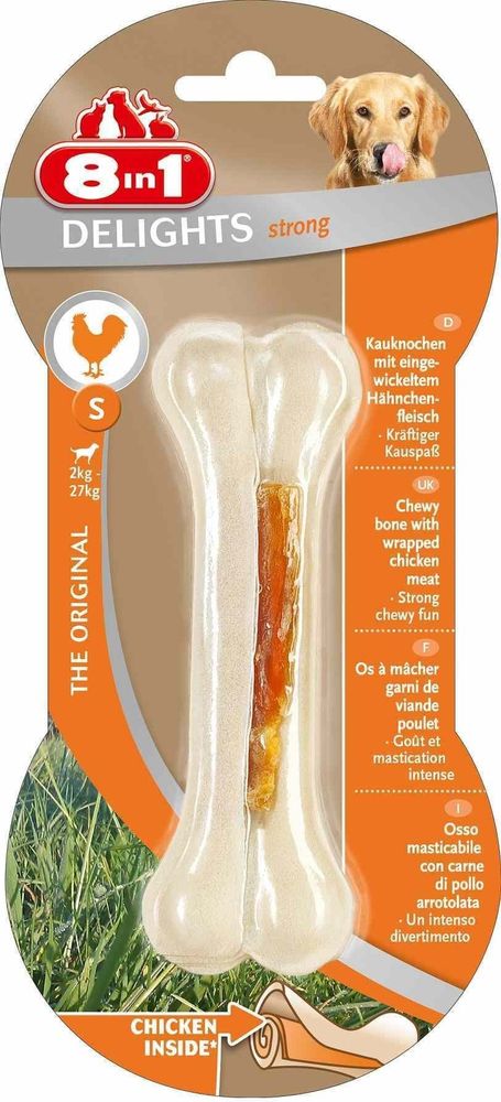 8in1 DELIGHTS Strong S косточка для чистки зубов 11 см