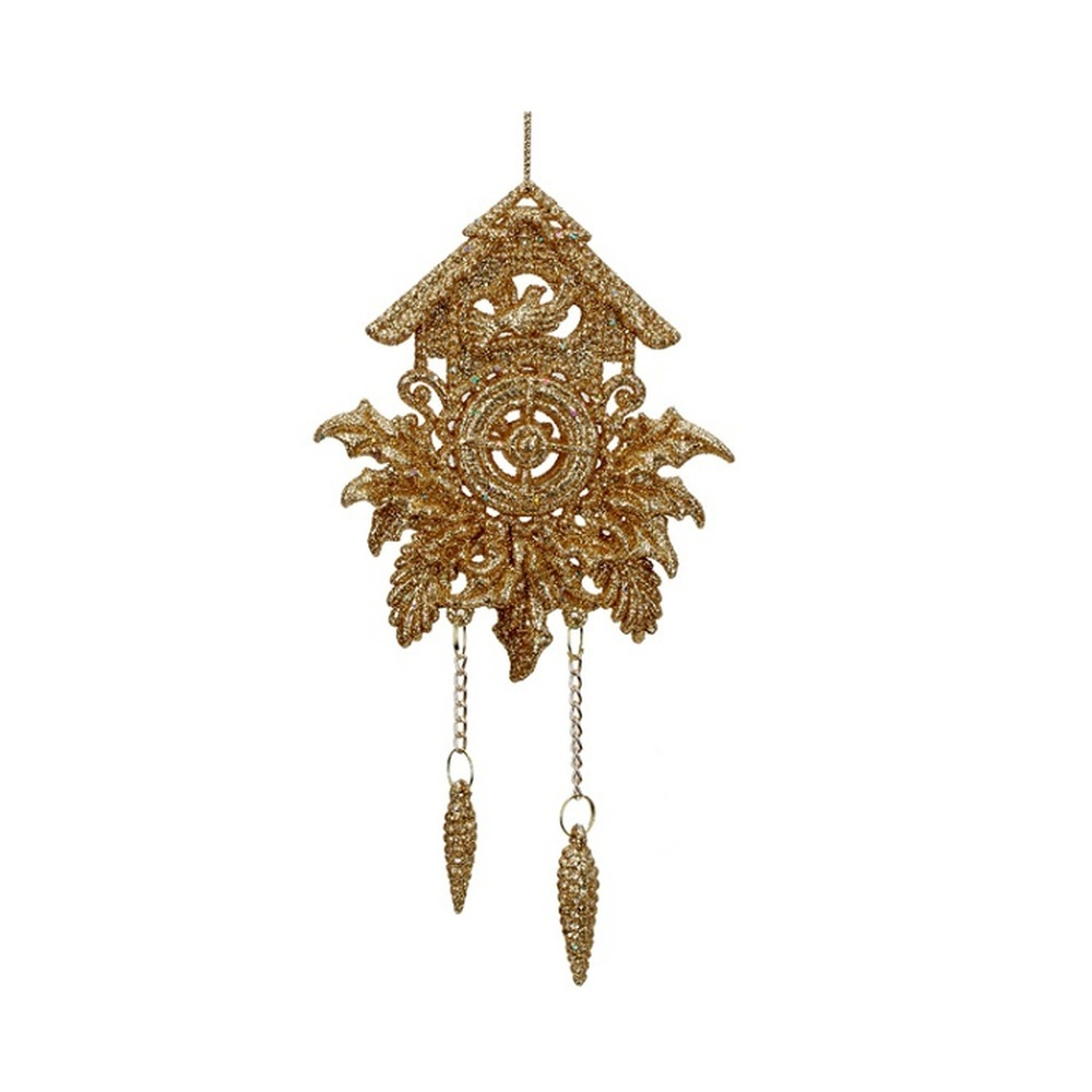 Часы-избушка, ёлочное украшение