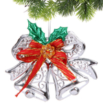 Подвеска «Зимние колокольчики» 13 см, серберо