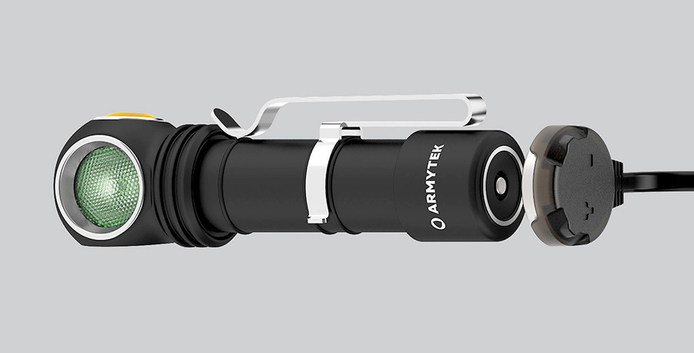 Фонарь Armytek Wizard C2 WG (свет тёплый/зелёный) [F09201W]