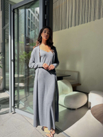 Платье NARINA, серый меланж