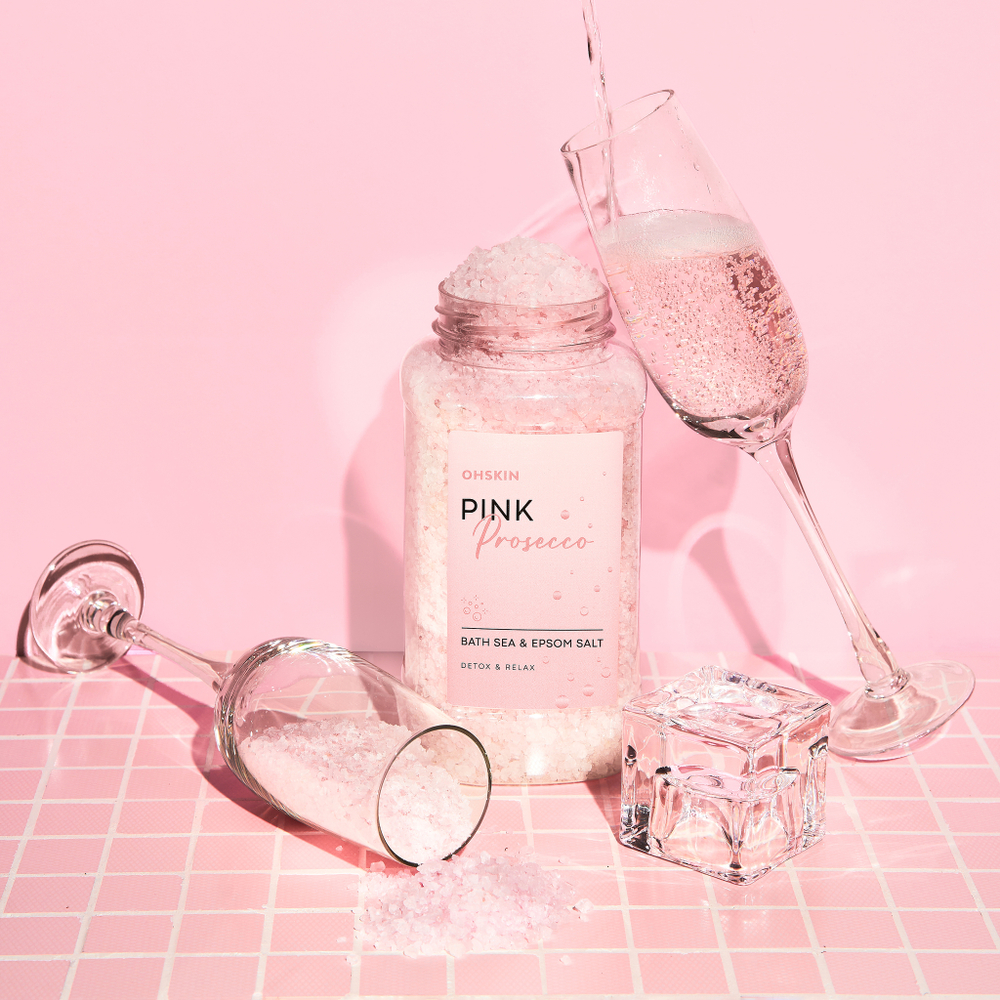 OhSkin Bath Sea&Epsom Salt Pink Prosecco