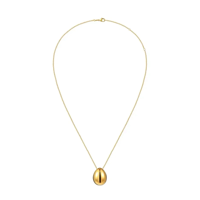Колье Мини Запеченное Яичко – Золото