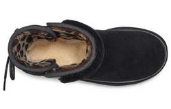 UGG Угги Classic Leopard Lined Bow, черный