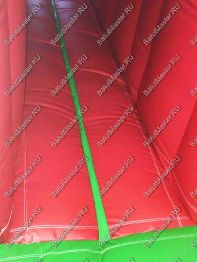 Надувной батут "Страна Сафария" с крышей и высокими горками 13*7*6 м