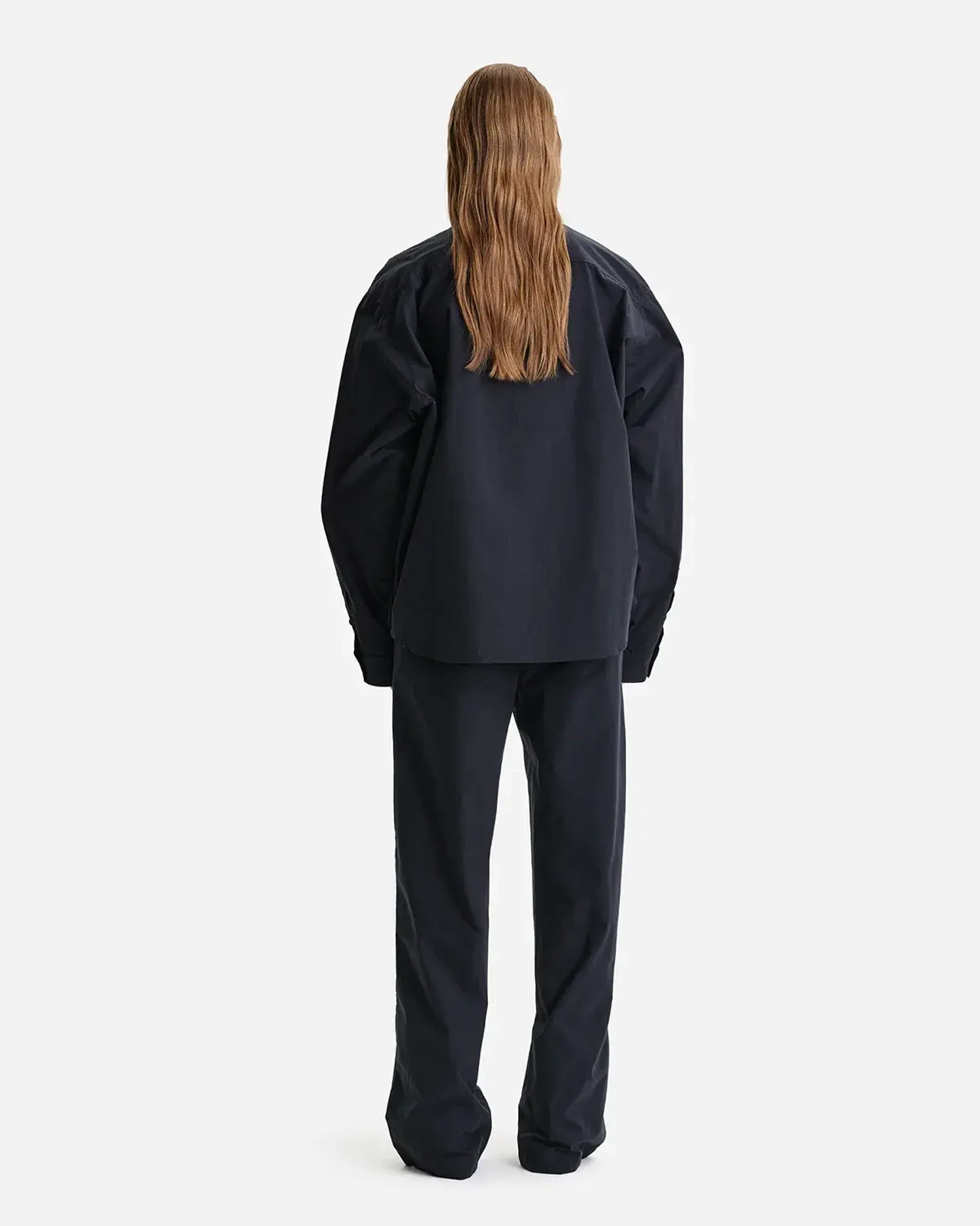 Рубашка из итальянского хлопка черная