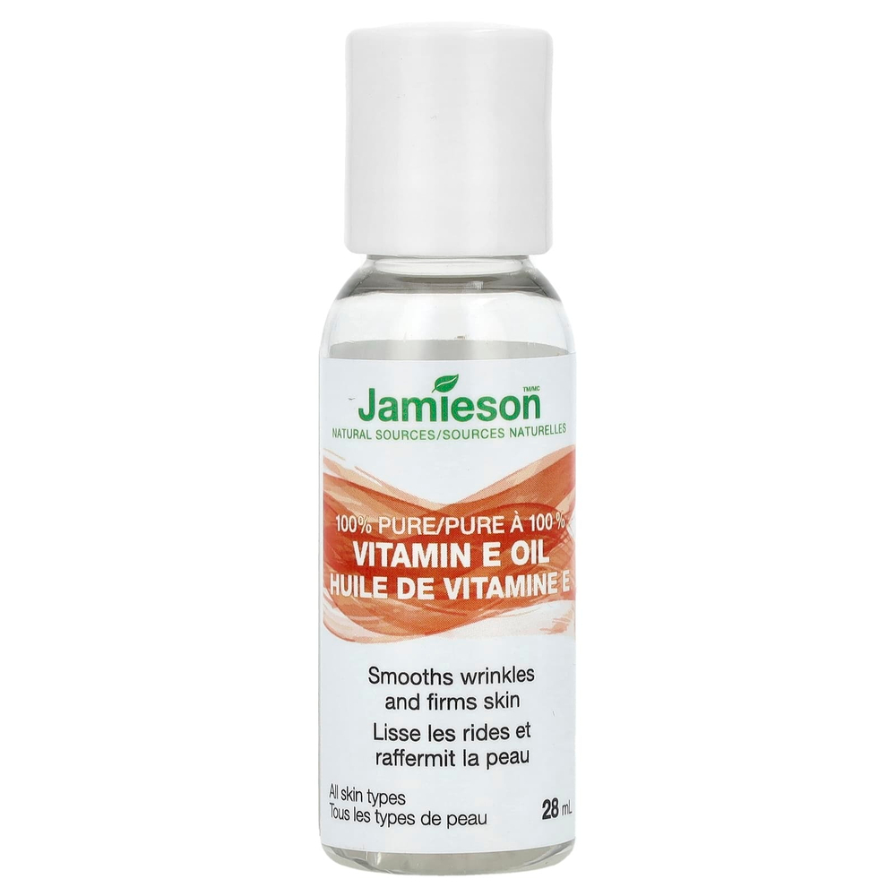 Jamieson Vitamins, 100% чистое масло с витамином Е, 28 мл