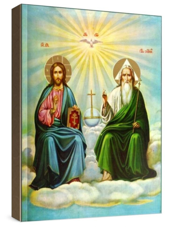 Новозаветная Троица - Сопрестолие (рукописная икона)