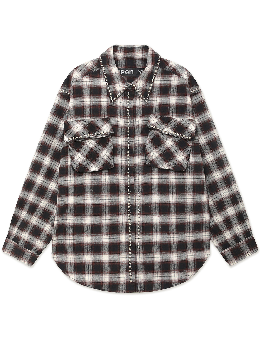 Рубашка Дл. Рукав Beaded Pocket Shirt