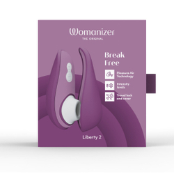 Бесконтактный клиторальный стимулятор Womanizer Liberty 2 фиолетовый