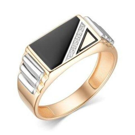 Кольцо из золота с фианитами