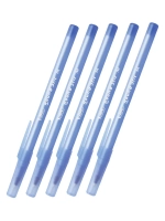 Ручка шариковая Round Stic, 1 мм, синяя, 5 шт
