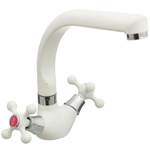 Смеситель для кухни, Frap, с кран-буксой, бел, F5408-8