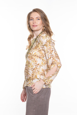 АТЛАСНАЯ БЛУЗА С УЗОРОМ