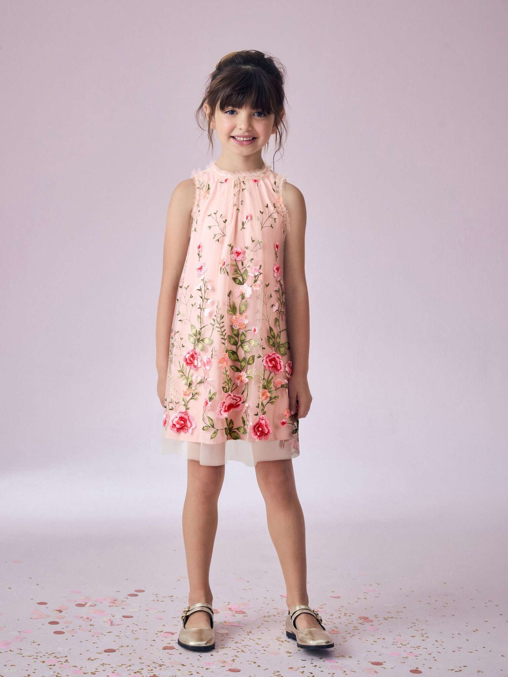 Платье для девочки Next E23-791, Розовый