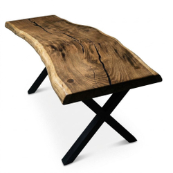 Письменный стол из слэба дуба SHAPE 200