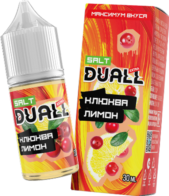 Duall Extra 28 мл - Клюква Лимон (0 мг)