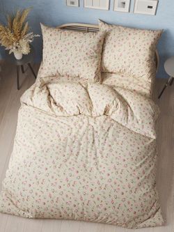 Простынь Milky Garden "Розы на бежевом" 200х215 см