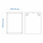 Зеркало MIXLINE "Стронг" 600*800 (ШВ) гравировка