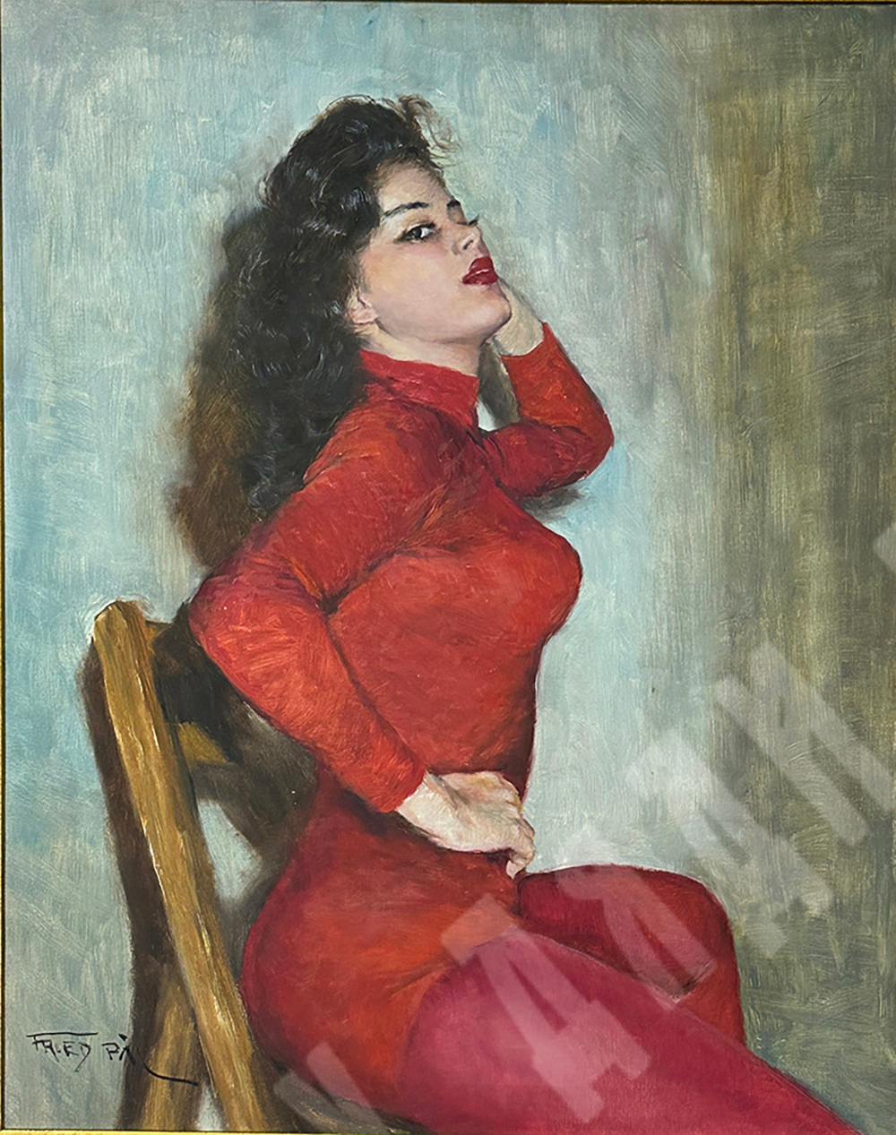 Пал Фрид (Pal Fried; 1893–1976). На репетиции. Масло. Голливуд, 1950-60-е гг.