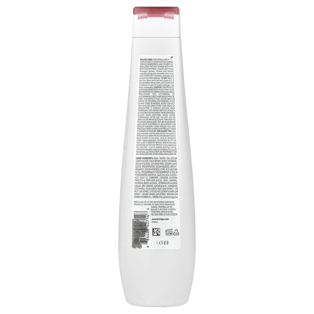 Biolage, Color Last, фиолетовый шампунь, для светлых волос, 400 мл (13,5 жидк. унц.)