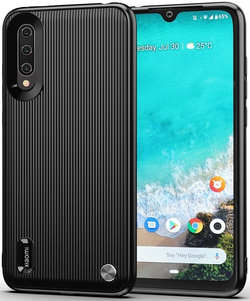 Чехол для Xiaomi Mi A3 (CC9E) цвет Black (черный), серия Bevel от Caseport