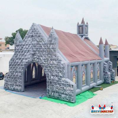 Надувной парк ужасов «Врата в мрак», 18×9×7 м