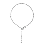 Колье Ciclon с серебряным покрытием Eternidad Blue B213812-07