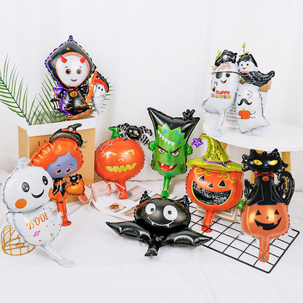 Шар (34''/86 см) Фигура, Тыква на Хэллоуин, Оранжевый, 1 шт. Б202 Б203 Б204