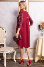 Платье Леди Элегант (темно-красное) П14827-10М LT Collection