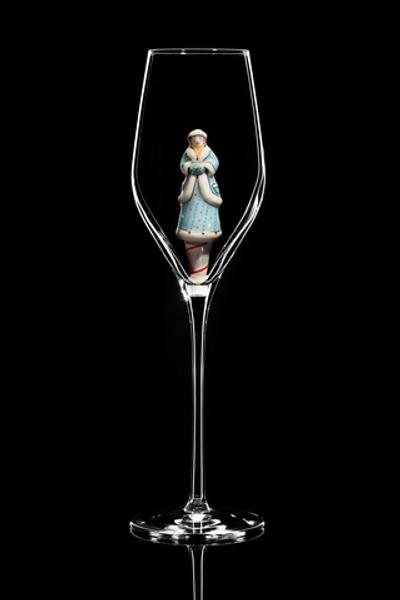 Бокал для шампанского Флюте "Снегурочка".