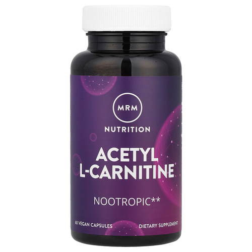 MRM Nutrition, Nutrition, ацетил-L-карнитин, 60 веганских капсул