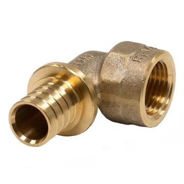 Угольник-переходник Рехау 20-Rp 1/2" MX с внутренней резьбой ВР латунь (11097121001)