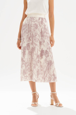 4942 Юбка женская (кофейно-молочный принт)