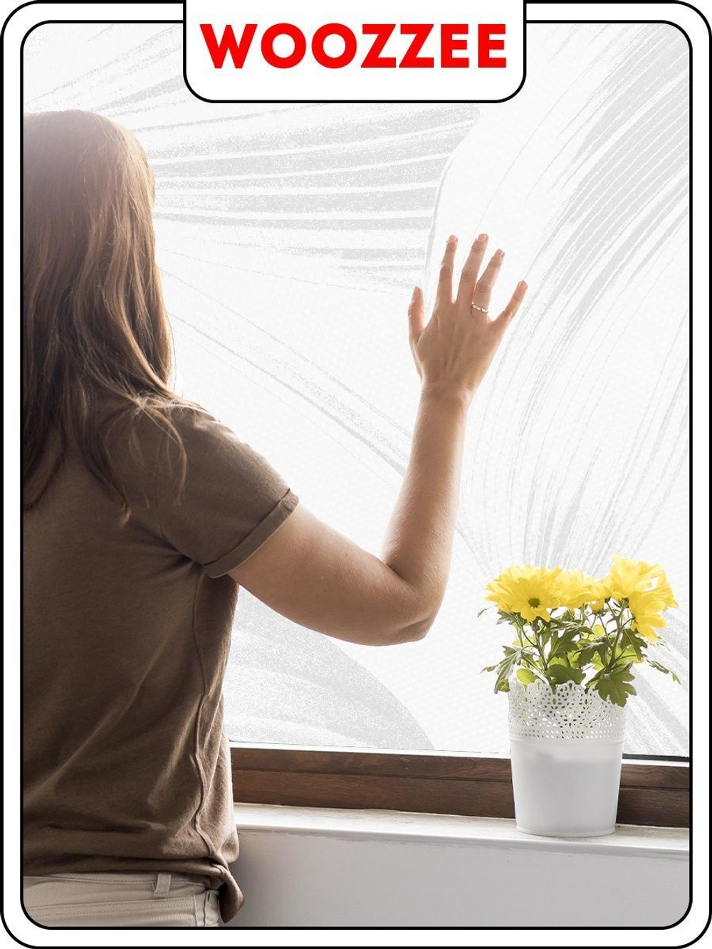 Наклейка "Декоративная пленка на окно 15"