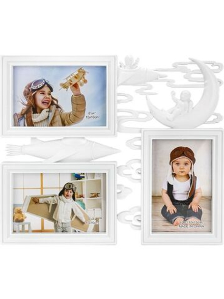 Фоторамка на 3 фото 10*15см "Юный мечтатель" белая
