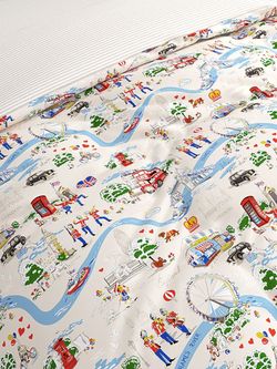 Пододеяльник Сказка "Лондон беж/Лутон" евро 200х215 см на молнии , перкаль