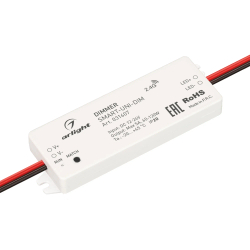 Диммер SMART-UNI-DIM (12-24V, 1x5A, 2.4G) (Arlight, IP20 Пластик, 5 лет) 031607