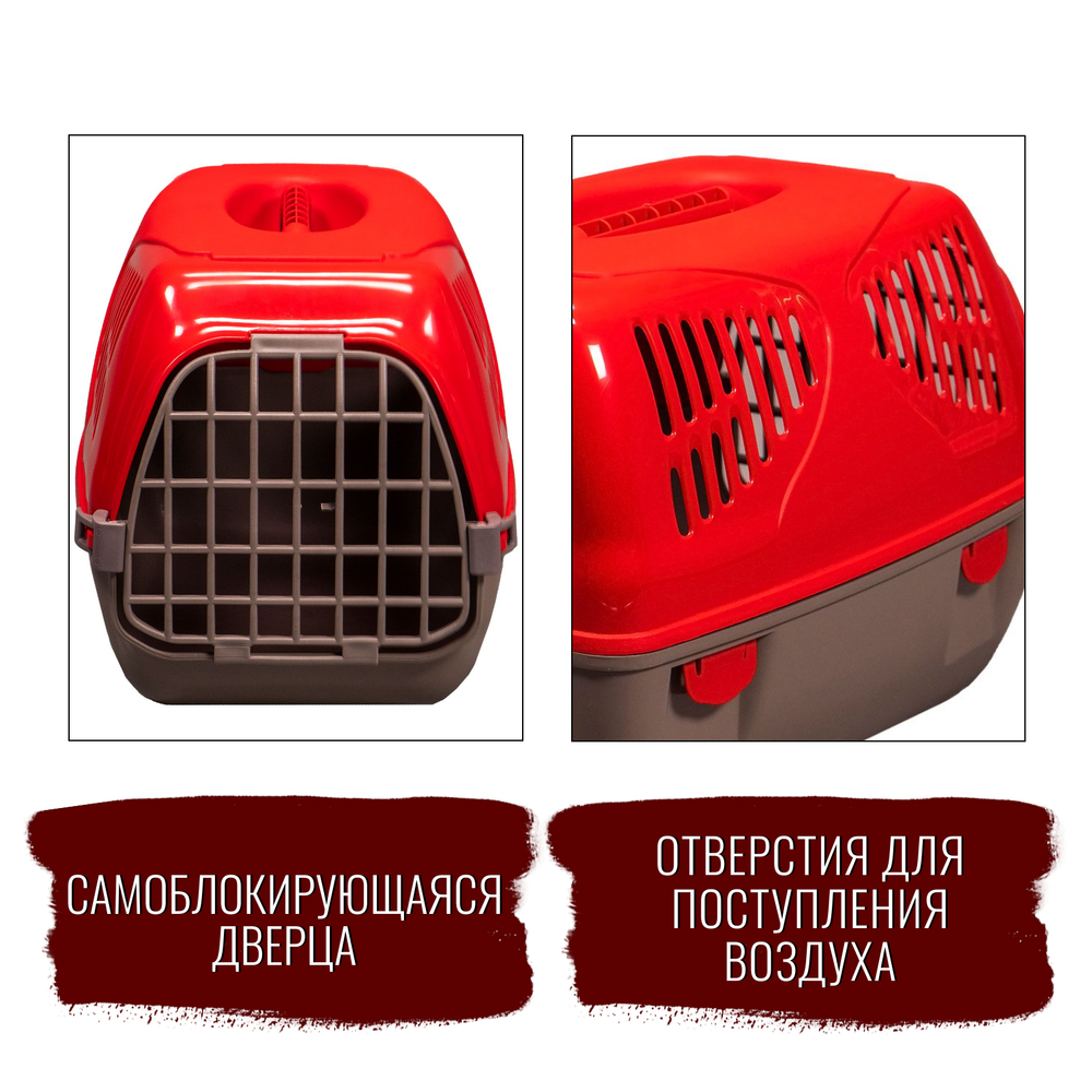 Переноска MPS SIRIO LITTLE 50х33,5х31h см, красная Переноска MPS SIRIO LITTLE 50х33,5х31h см, красная