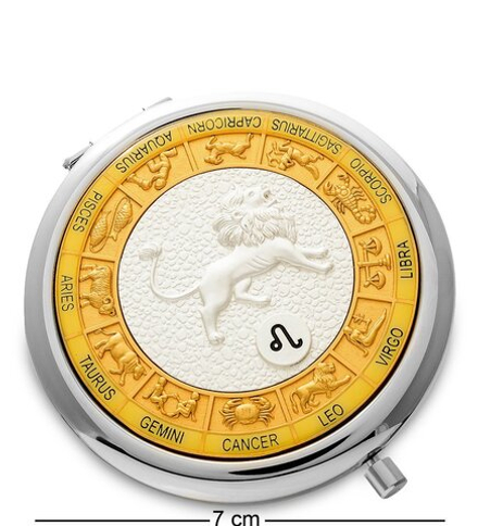 WIN- 02-12 Зеркало серебр. «Знак Зодиака - Лев»