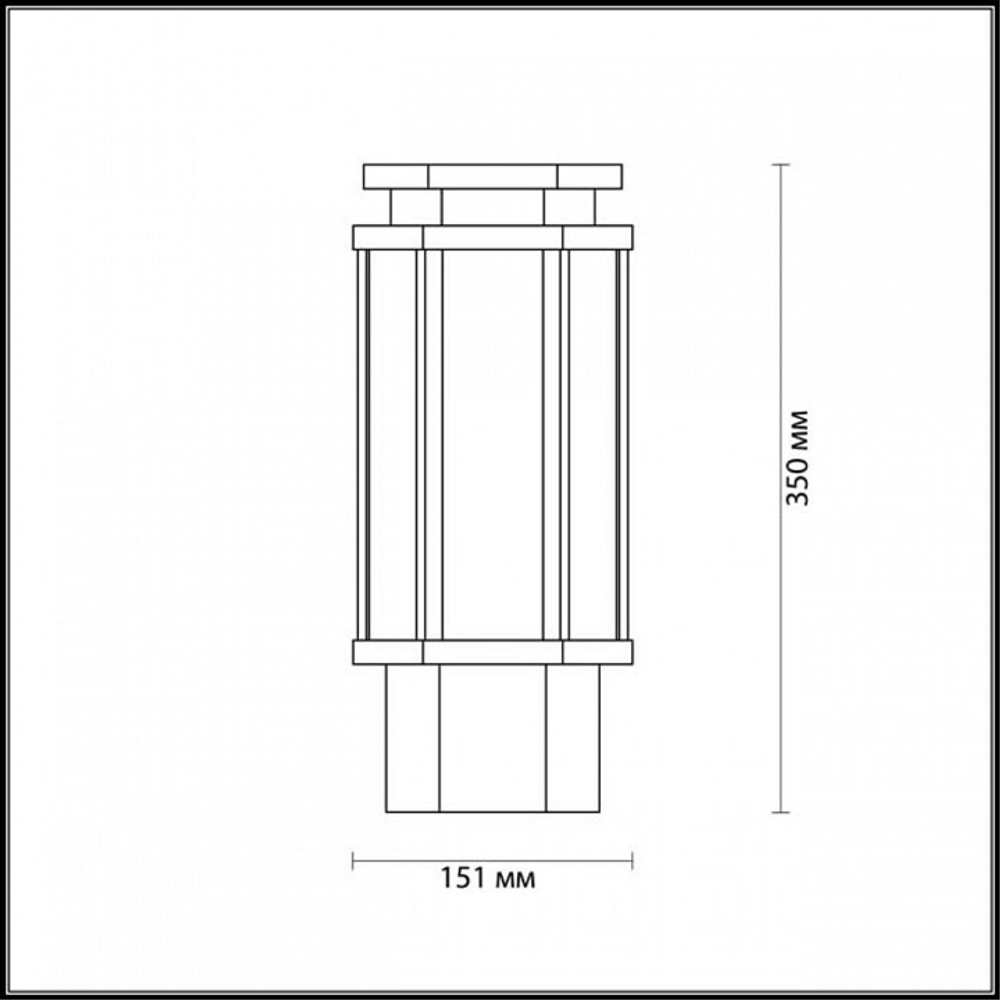 Наземный низкий светильник Odeon Light Gino 4048/1B