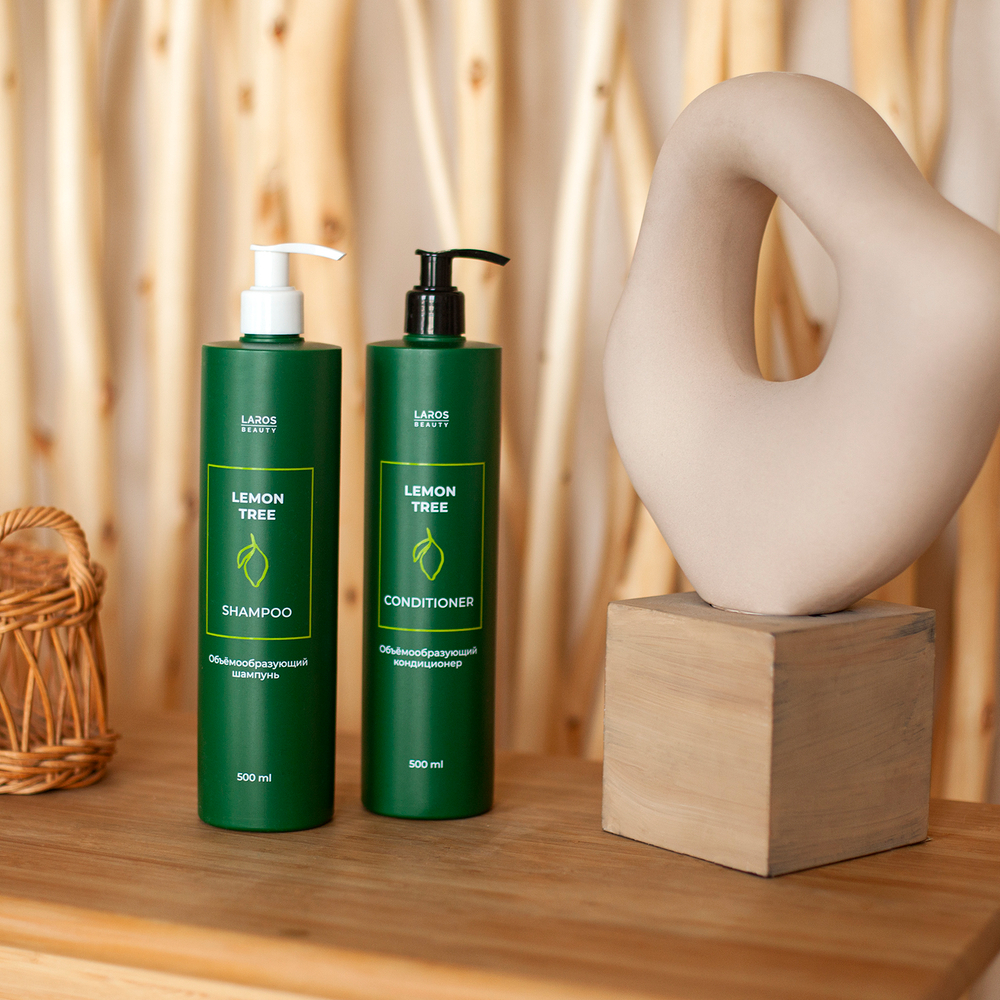 Laros Beauty, объемообразующий шампунь Lemon Tree Shampoo, 500 мл